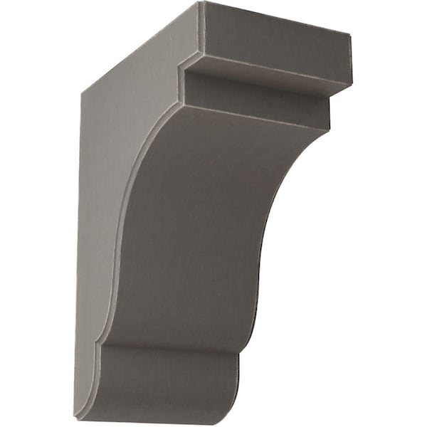 Ekena Millwork 5 1/4"W x 8 1/2"D x 11"H Bedford Wood Vintage Decor Bracket, Reclaimed Grey BKTWD05X09X11BEGY - main